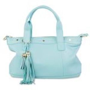 NWT CUORE and PELLE LEATHER BAG in "BLUE SKIES"